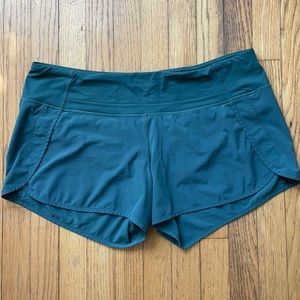 Olive green 4” Lululemon shorts - good condition